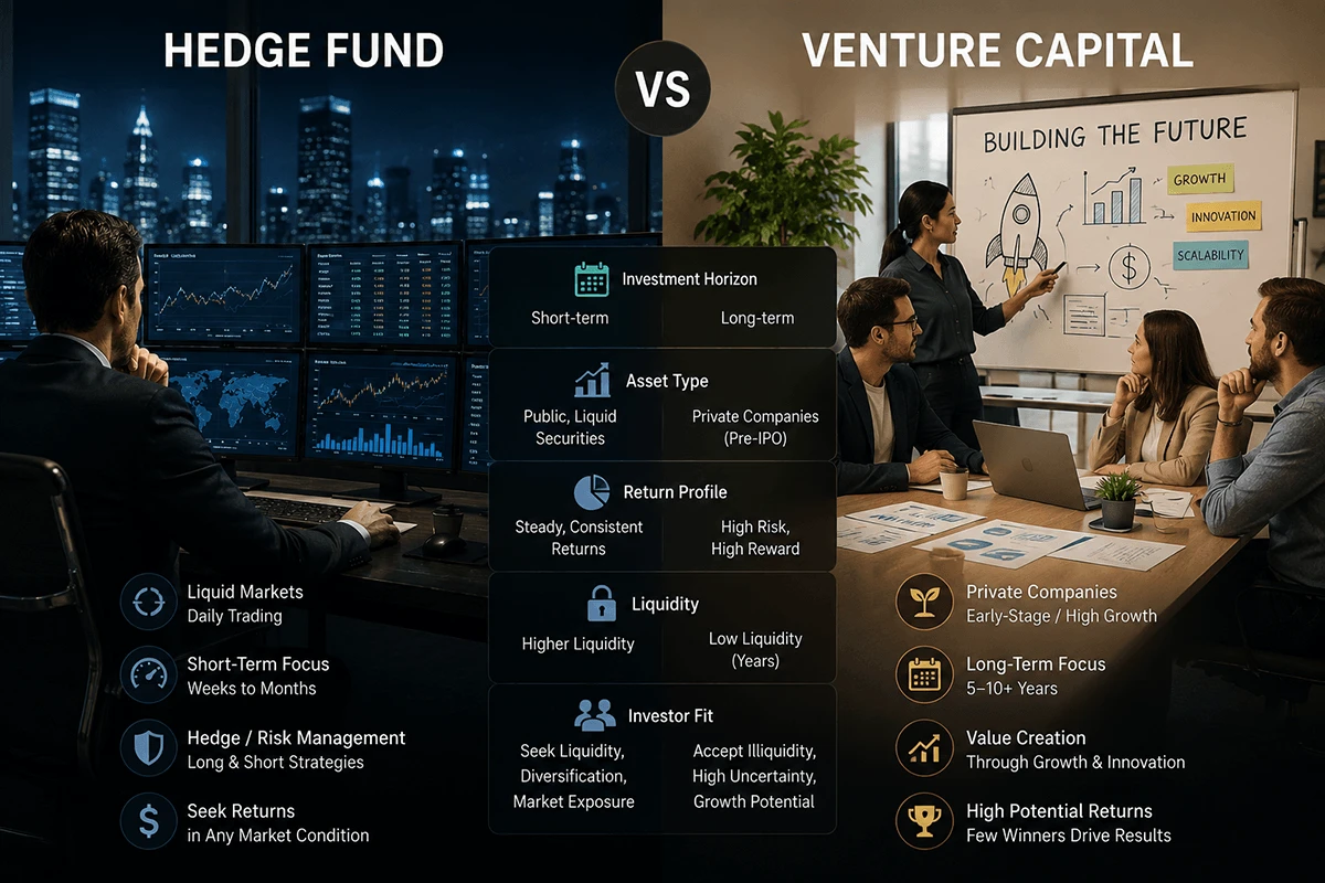 Hedge Fund vs Venture Capital